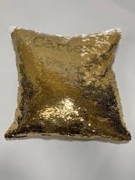 Champagne Sequin Throw Pillow