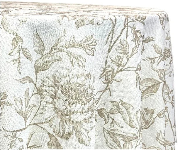 Taupe Artistry Bloom Napkins