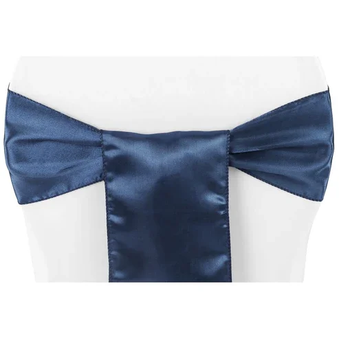 Navy Satin Ties