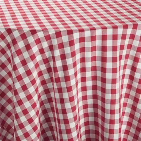 Red Gingham Table Linen