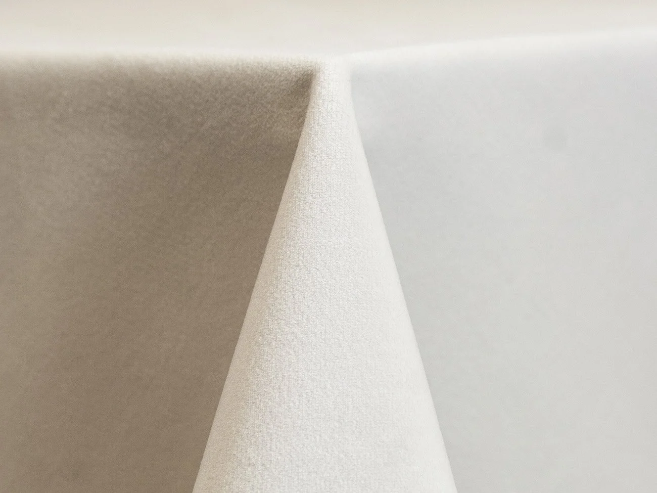 White Velvet Table Linen