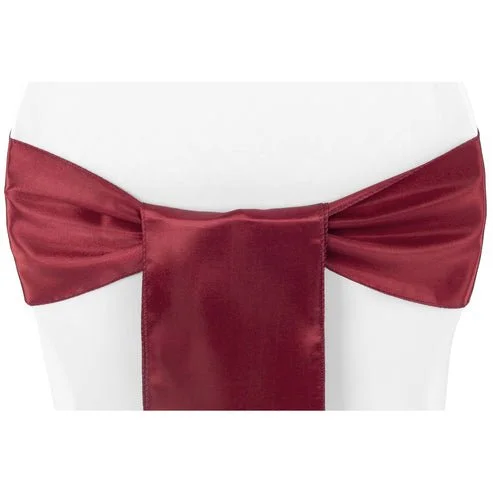 Burgundy Satin Ties