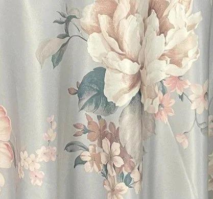 Floral Dusk on Soft Blue Napkins