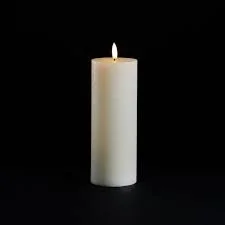2" Wide LED Wax Pilar Candles