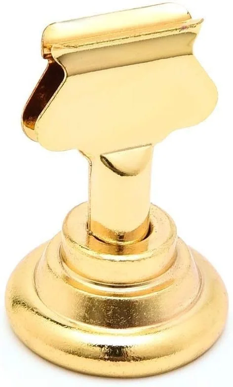 Gold Chess Table Number Holder