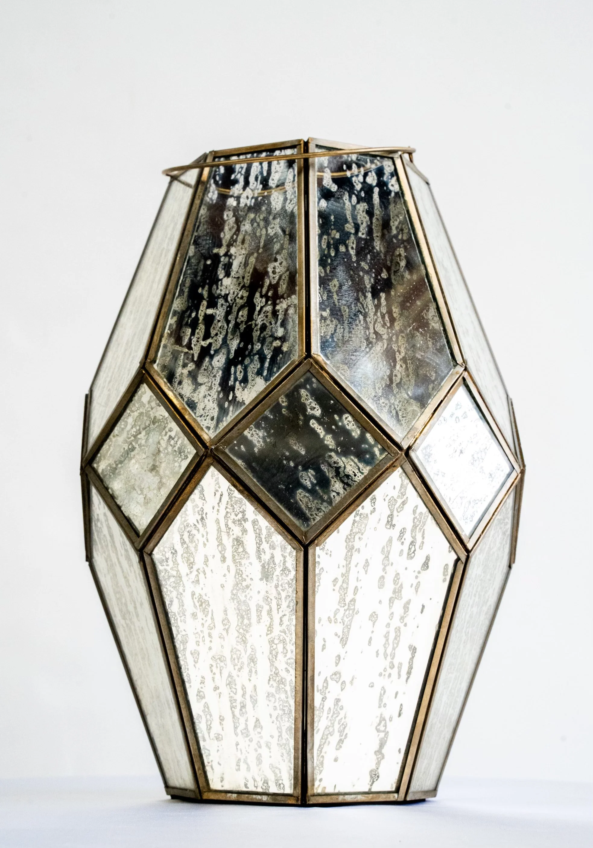 7" Mercury Geometric Lantern w/ Handle