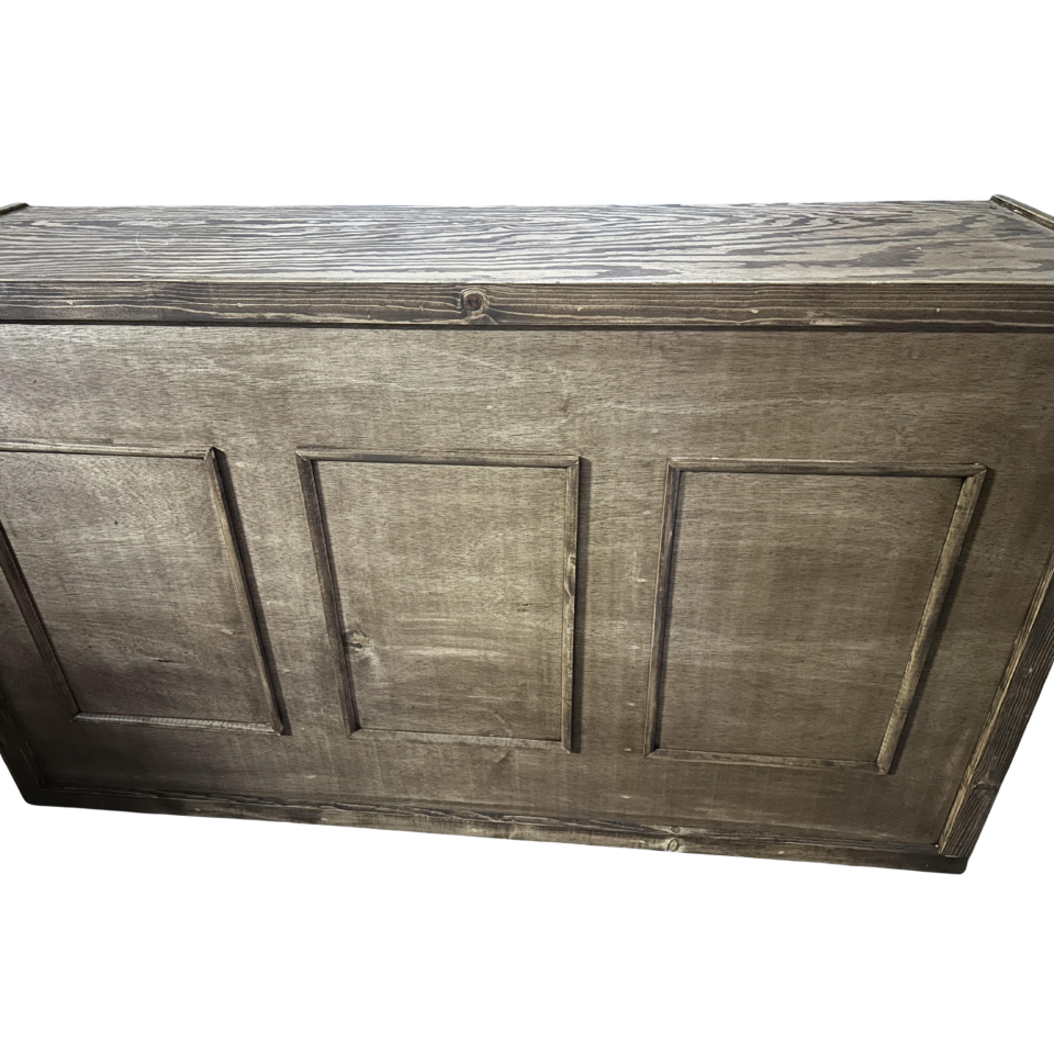 74" Wood-Stained Classic Bar