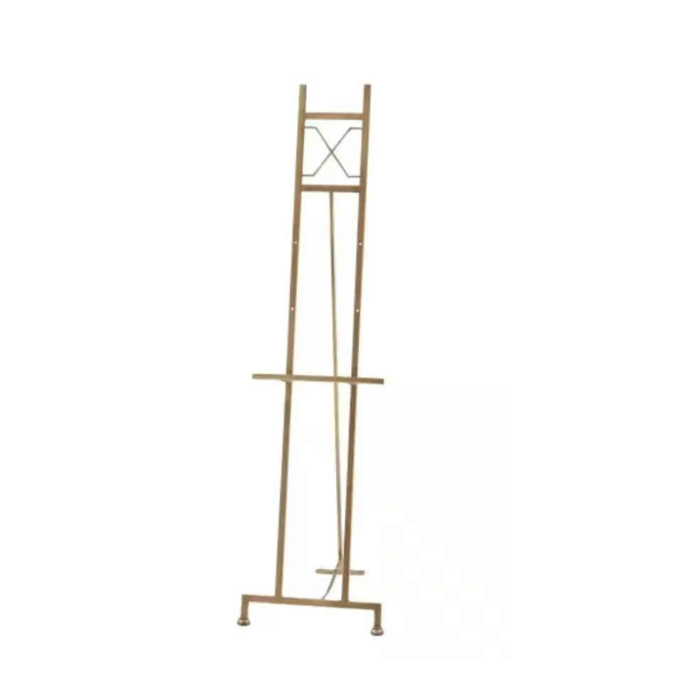 5' Adjustable Modern Gold Floor Easel