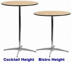42" Tall Cocktail Table