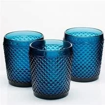 Large Blue Diamond Votive