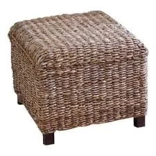 Square Wicker Ottoman