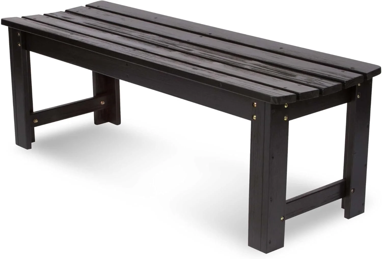 Black Wood Pallet Bench