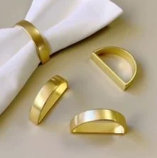 Thin Gold Napkin Rings