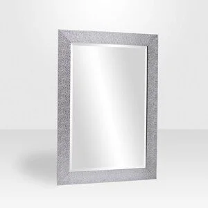 Small Textured Silver Mirror (35" x 29")