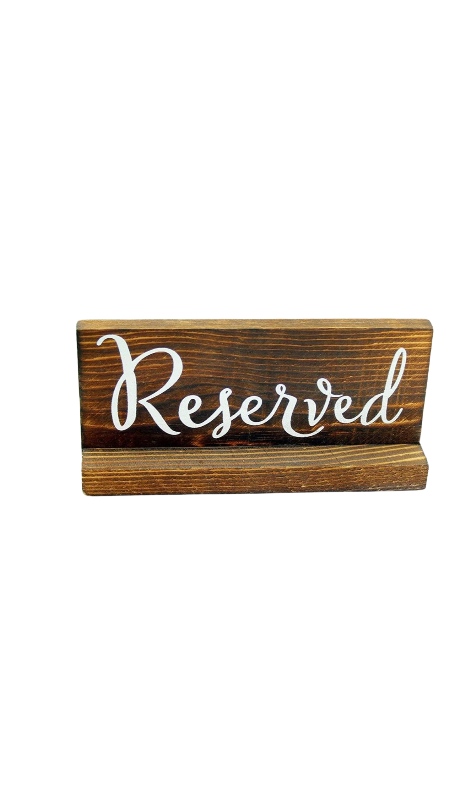 Wood "Reserved" Sign w/Stand