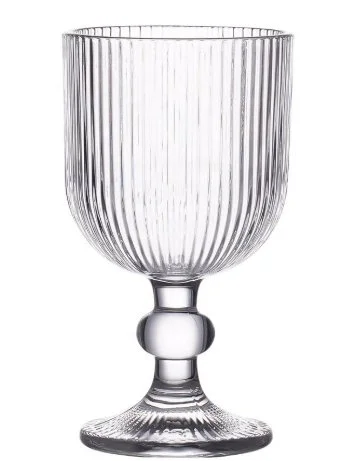 Crystal Ribbed Goblet