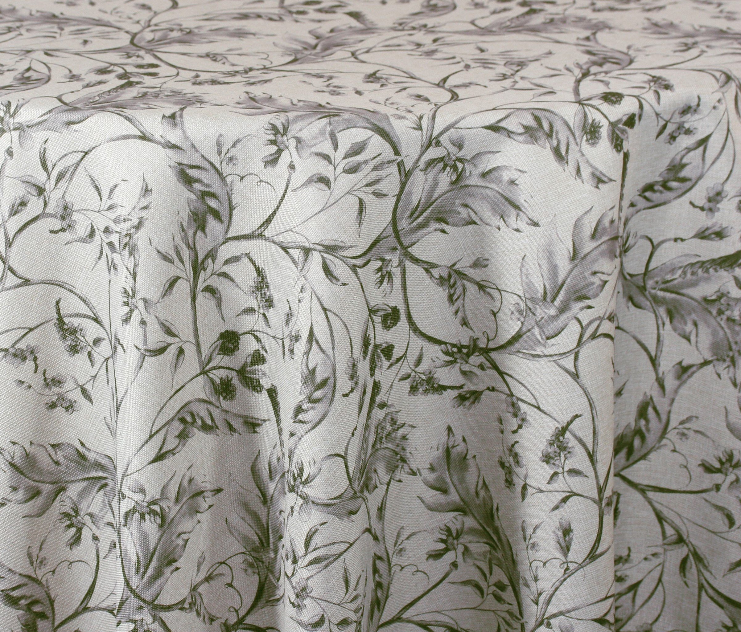 Basil Veranda on Flax Table Linen