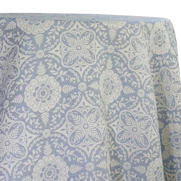 Blue Morocco Denim Jacquard (Reversible) Napkins