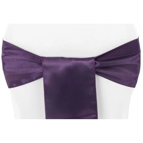 Eggplant Satin Ties