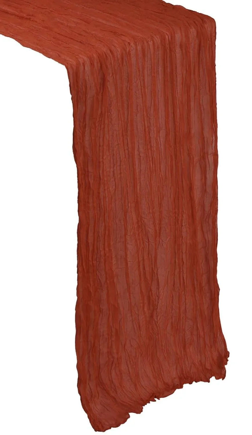 Terra Cotta Cheesecloth Table Runner