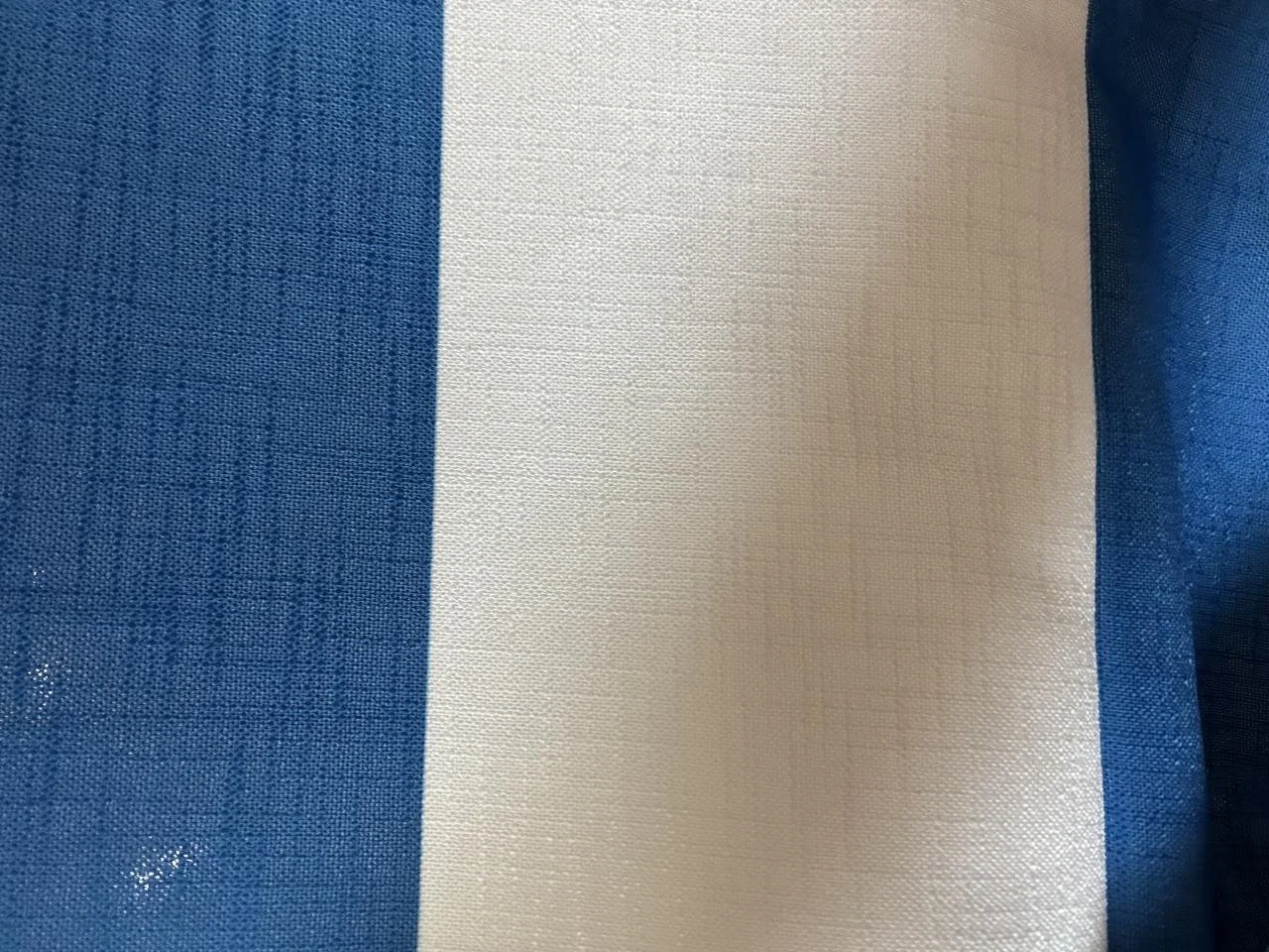 Light Royal Wide Stripe on Panama Table Linen