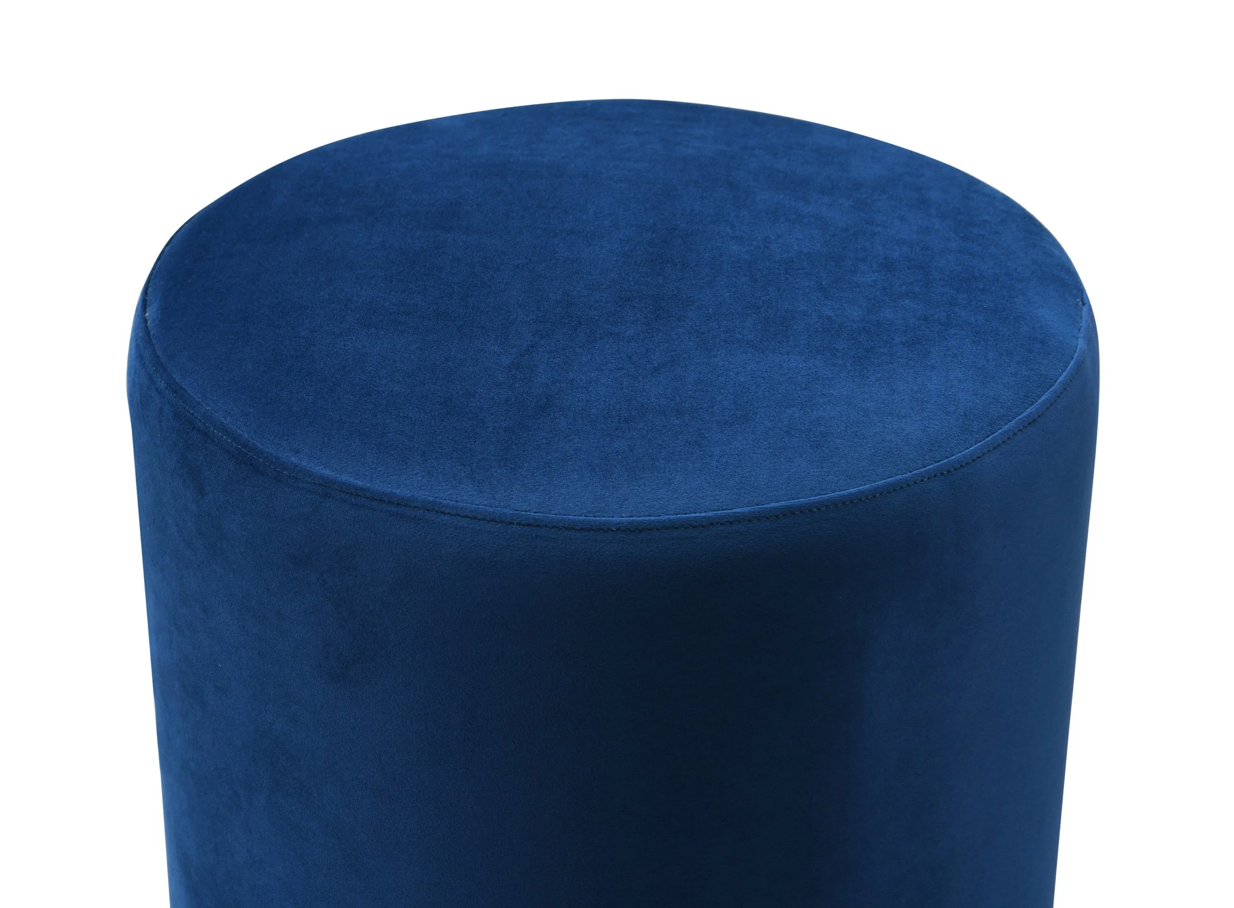 Marine Velvet Ottoman