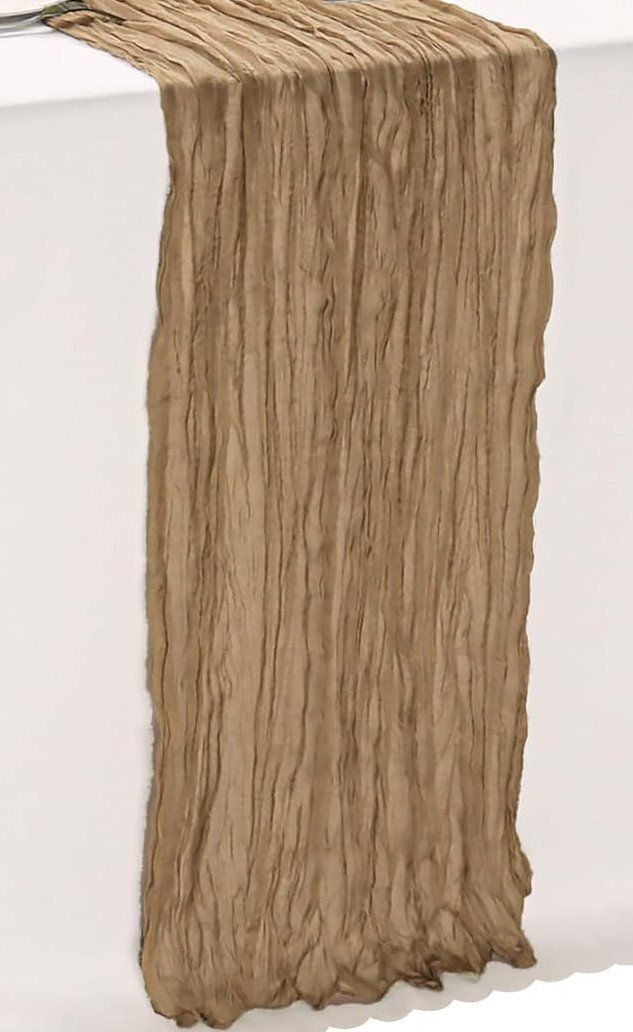 Natural Cheesecloth Table Runner