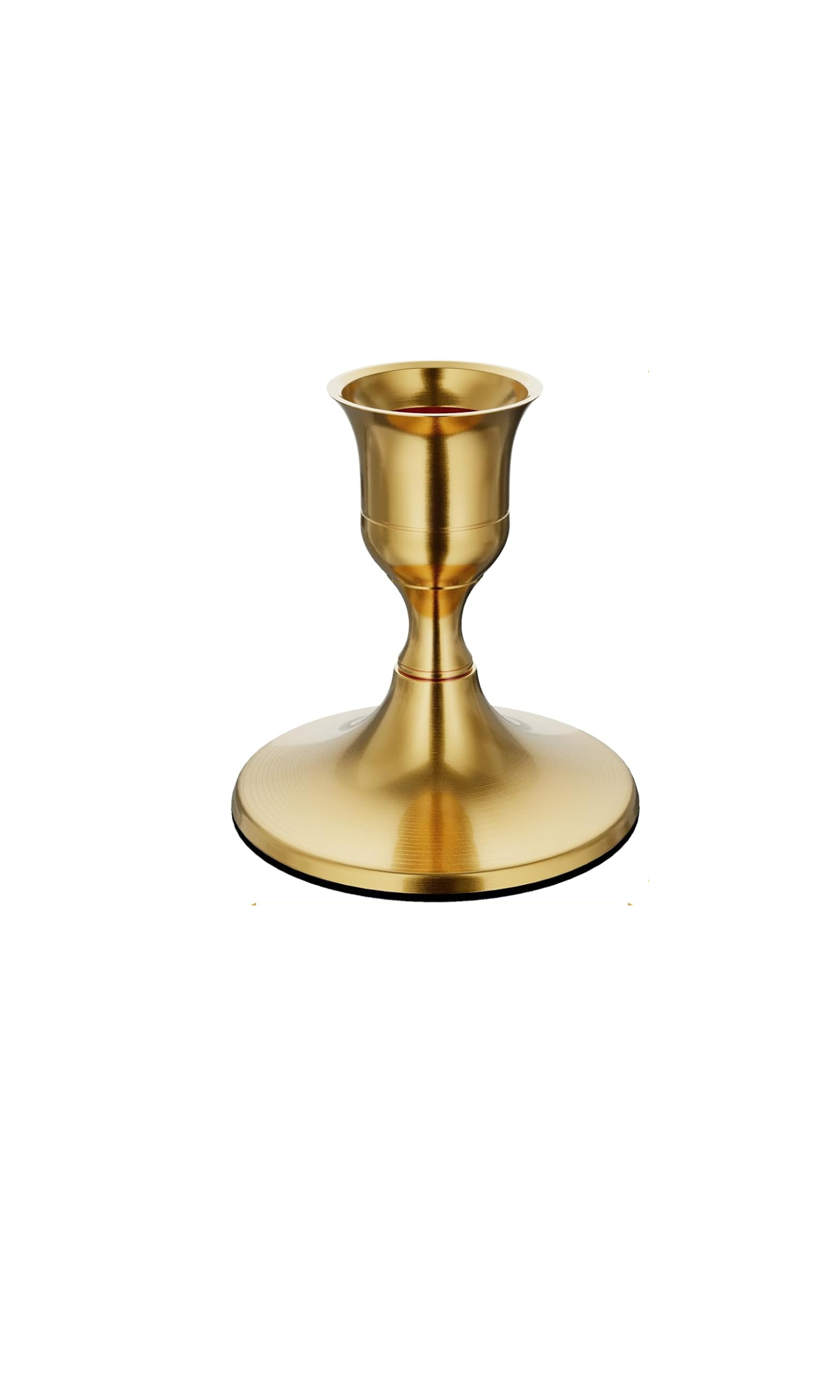 3" Gold Ornate Taper Candle Holder