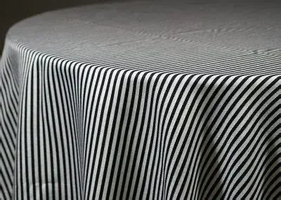 Black Morgan Stripe on Belize Napkins