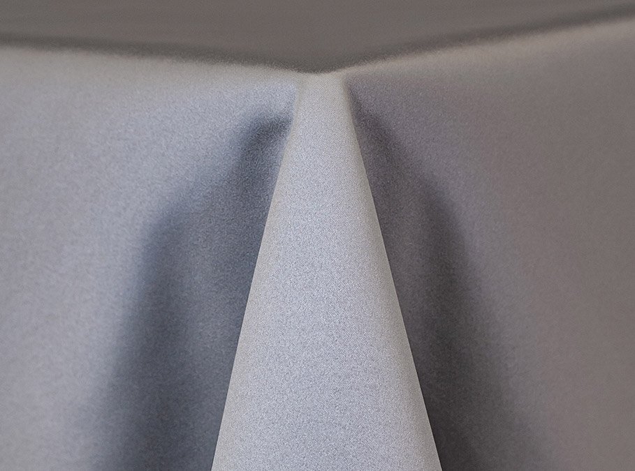 Silver Lamour Table Linen