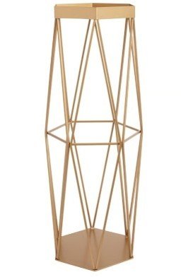 38" Gold Geometric Plant Stand