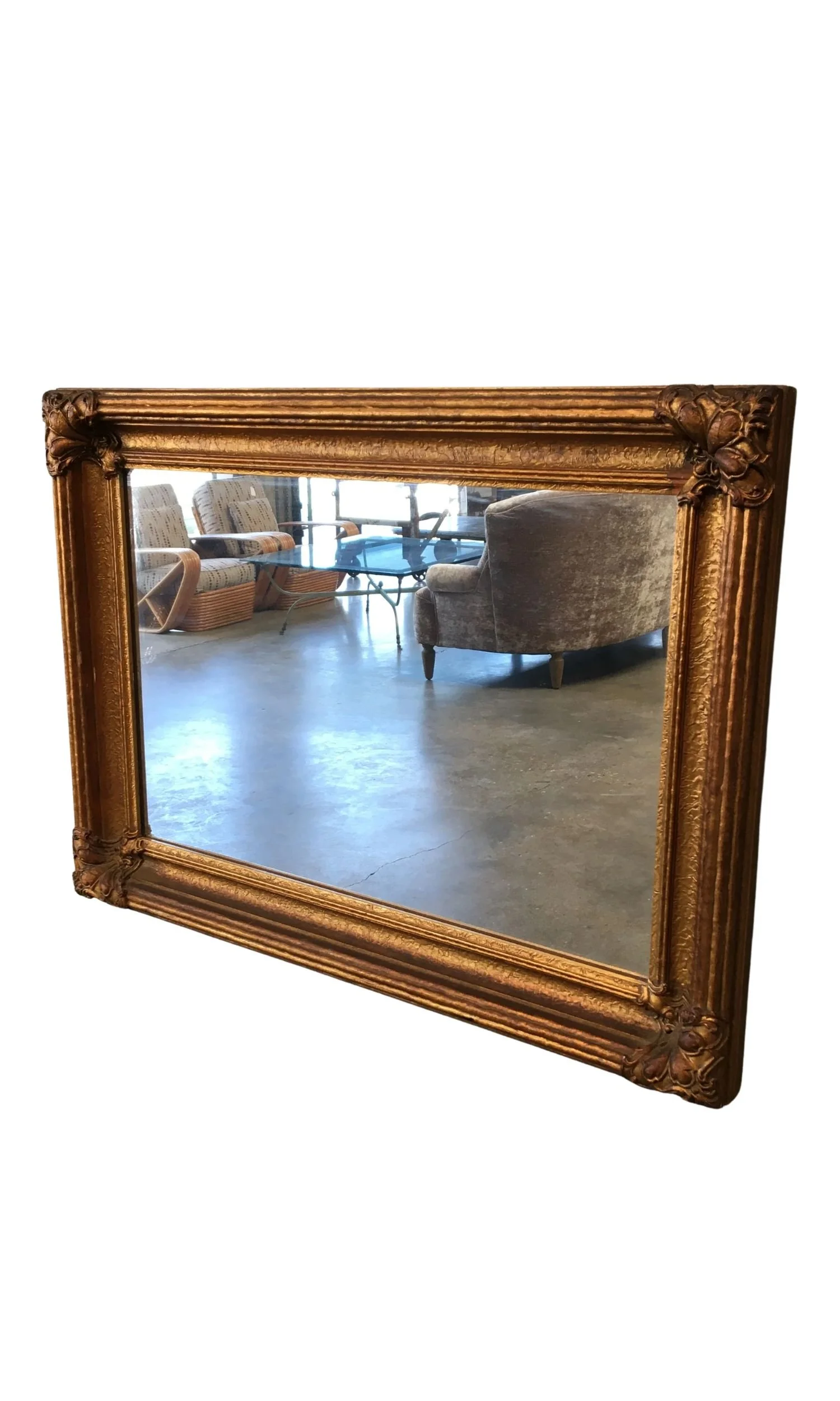 Gold Ornate Framed Mirror (20" x 30")
