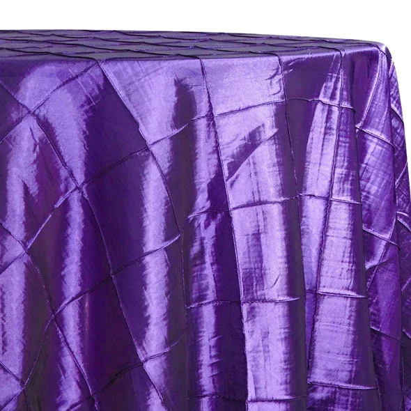 Purple Pintuck Table Linen