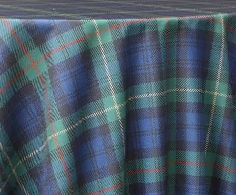 Green + Blue Scottish Plaid Napkins