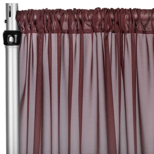 Burgundy Chiffon Panels