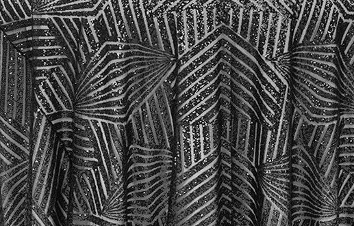 12' x 90" Black Geometric Glitz Sequin Panels