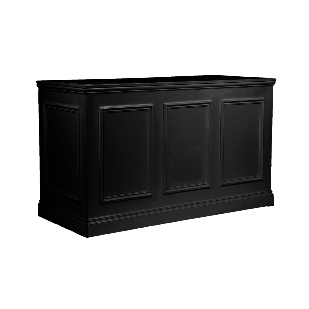 74" Black Classic Bar