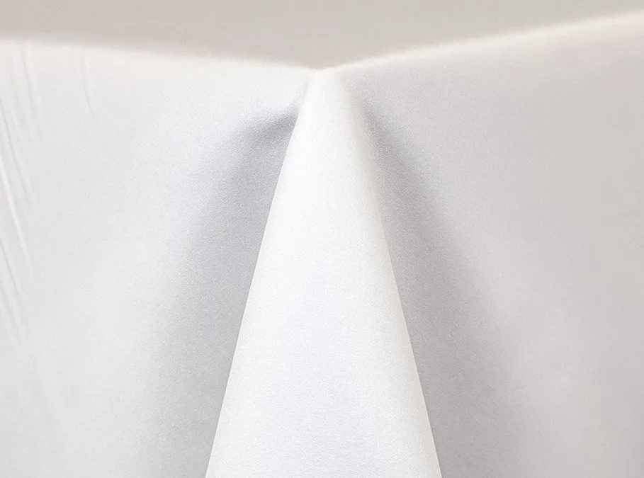 White Lamour Table Linen