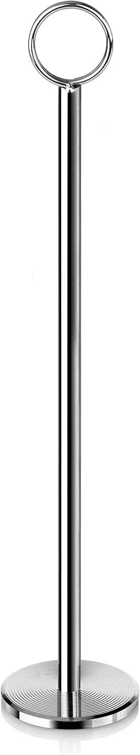 12" Tall Silver Table Number Holder
