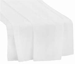 White Chiffon Table Runners