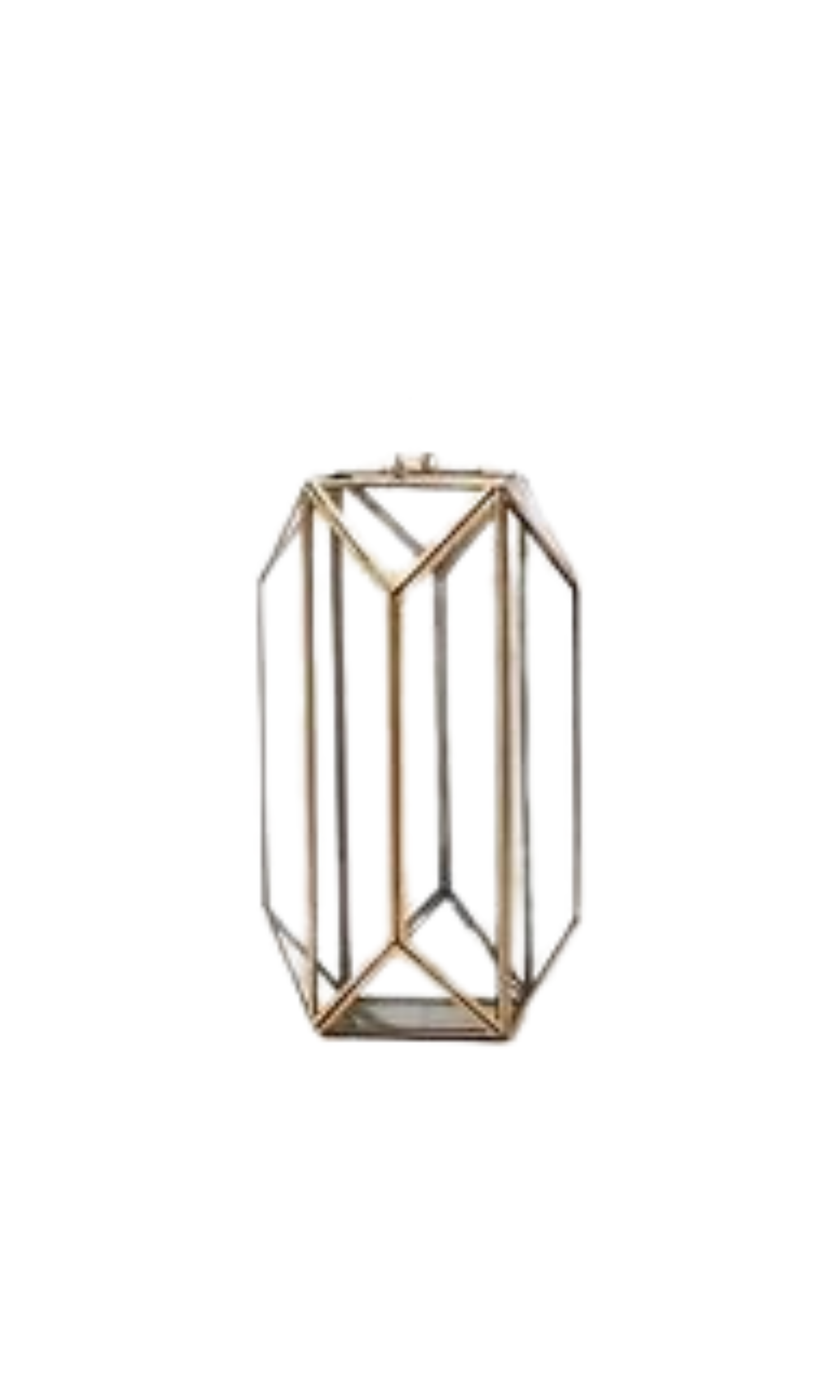 10" Bronze Geometric Lantern