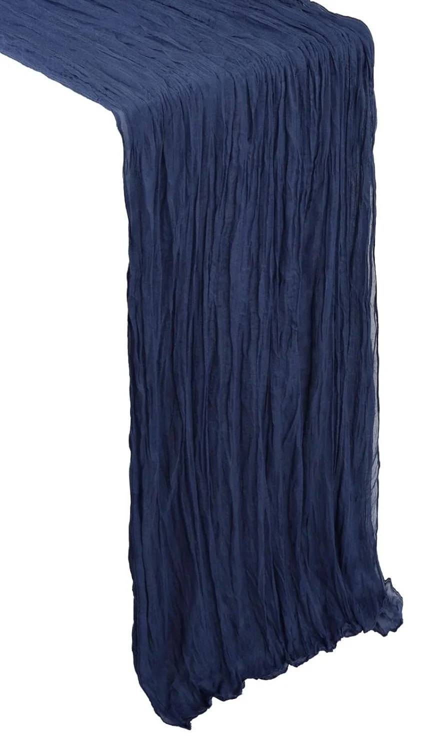 Navy Cheesecloth Table Runner