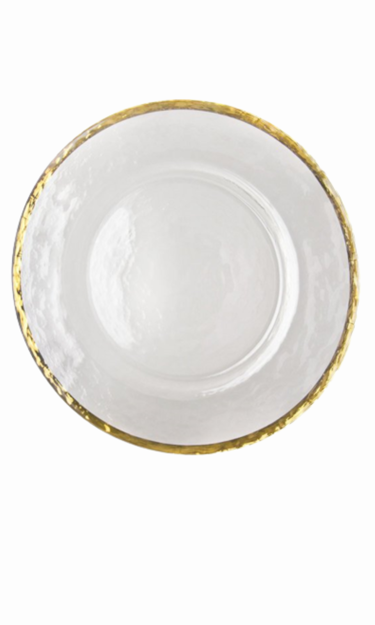 Gold Rim Glass Charger