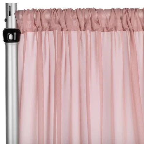Dusty Rose Chiffon Panels