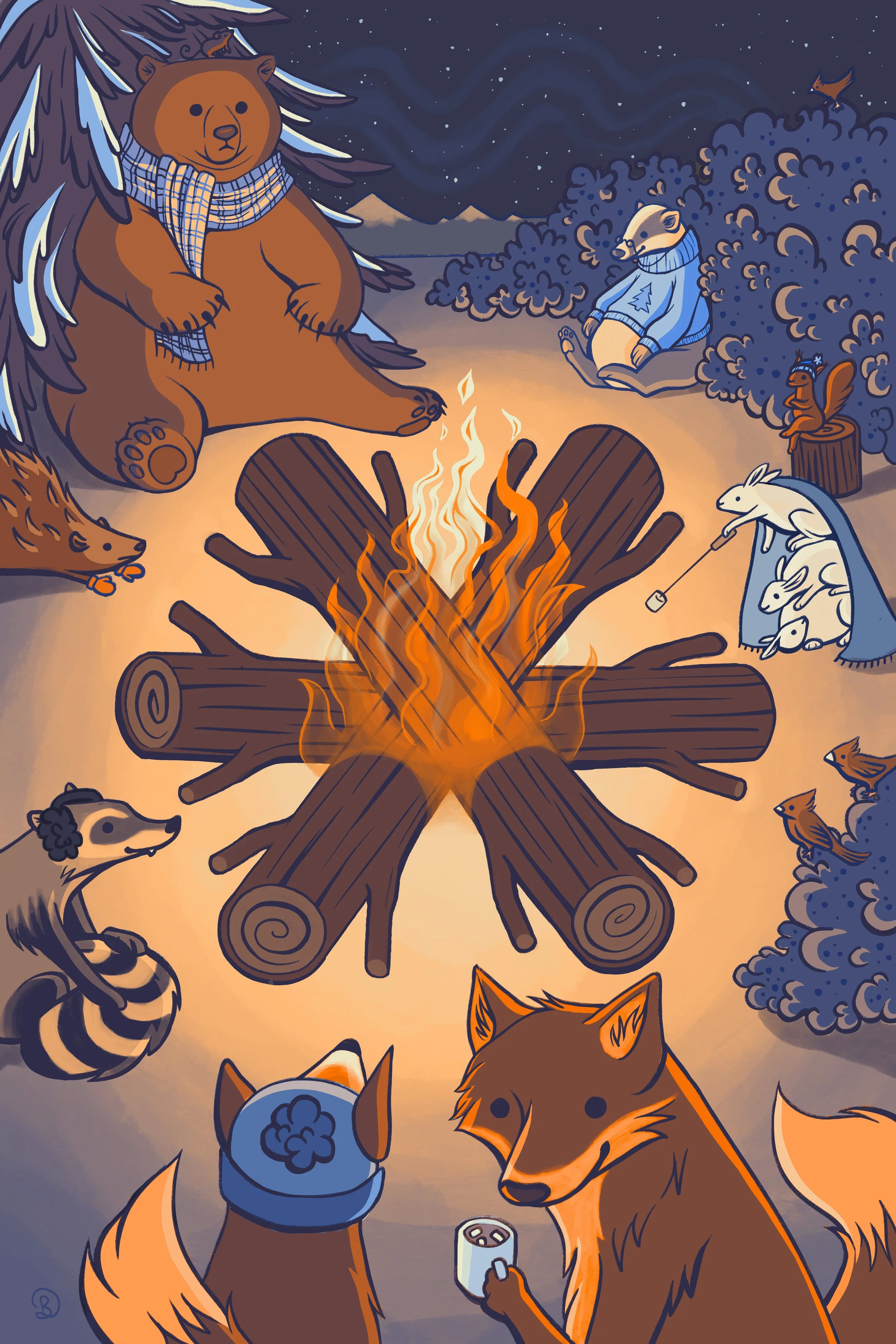 Cozy Critter Campfire