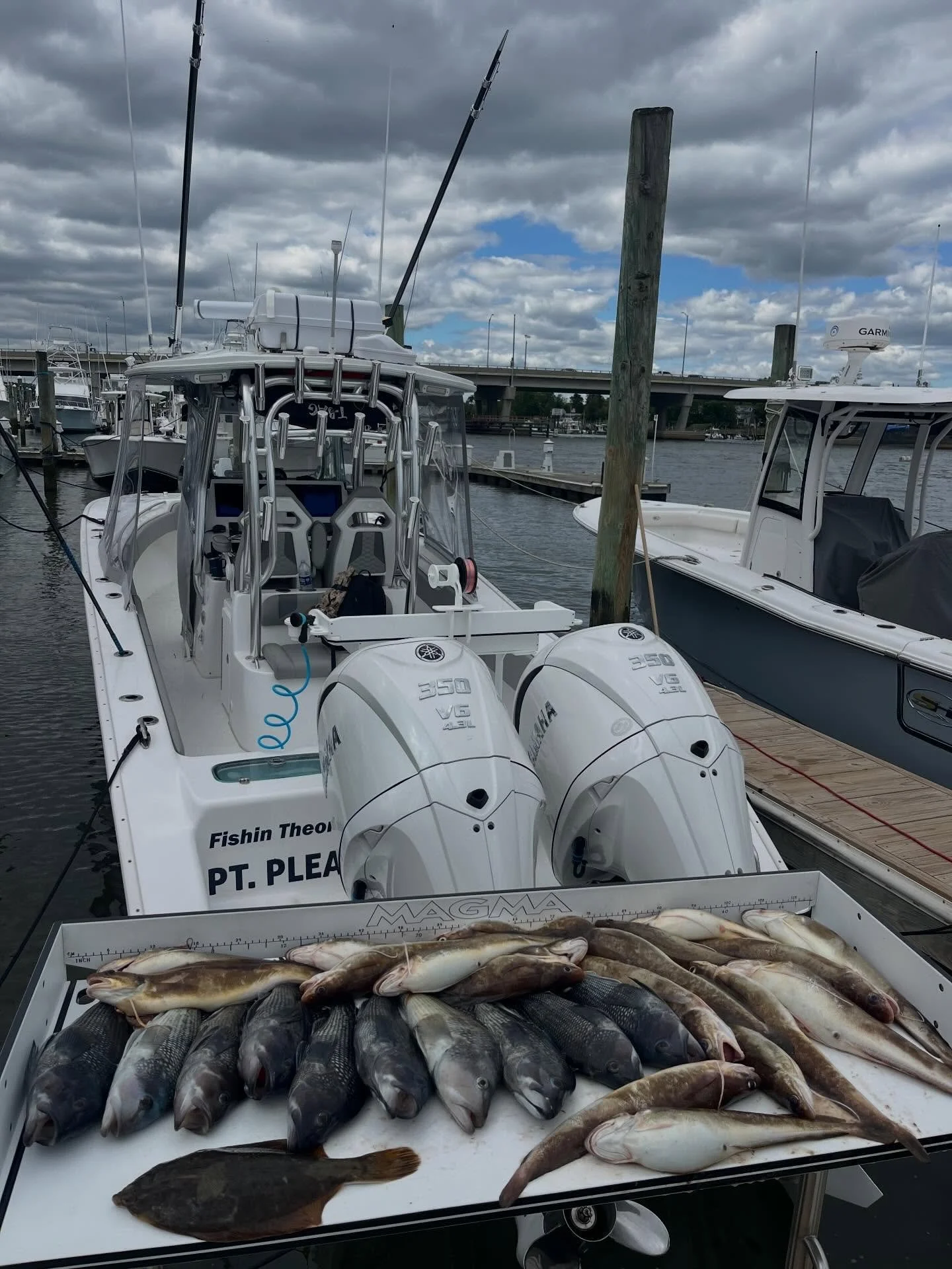 2 spots available for 5/16 &mdash; Call now to reserve !
7-1 $160pp

5/15 - Opening day Sea Bass was slow for us to start on a few inshore drops.  After moving to a little deeper water it was a slow pick of Sea Bass and Ling. The guys stayed with it 