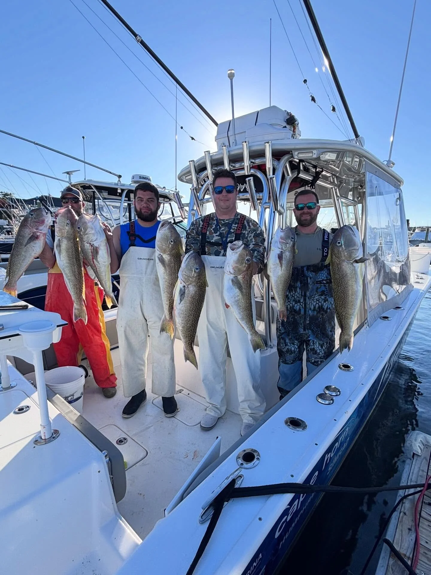 Wednesday 6/3 Tile Trip 🔥🔥

Made a last minute decision to head offshore with a great crew and I&rsquo;m glad we did.

At one point all 4 of us were hooked up, the bite was insane !!

We caught our limit and looked around for some signs of bluefin 