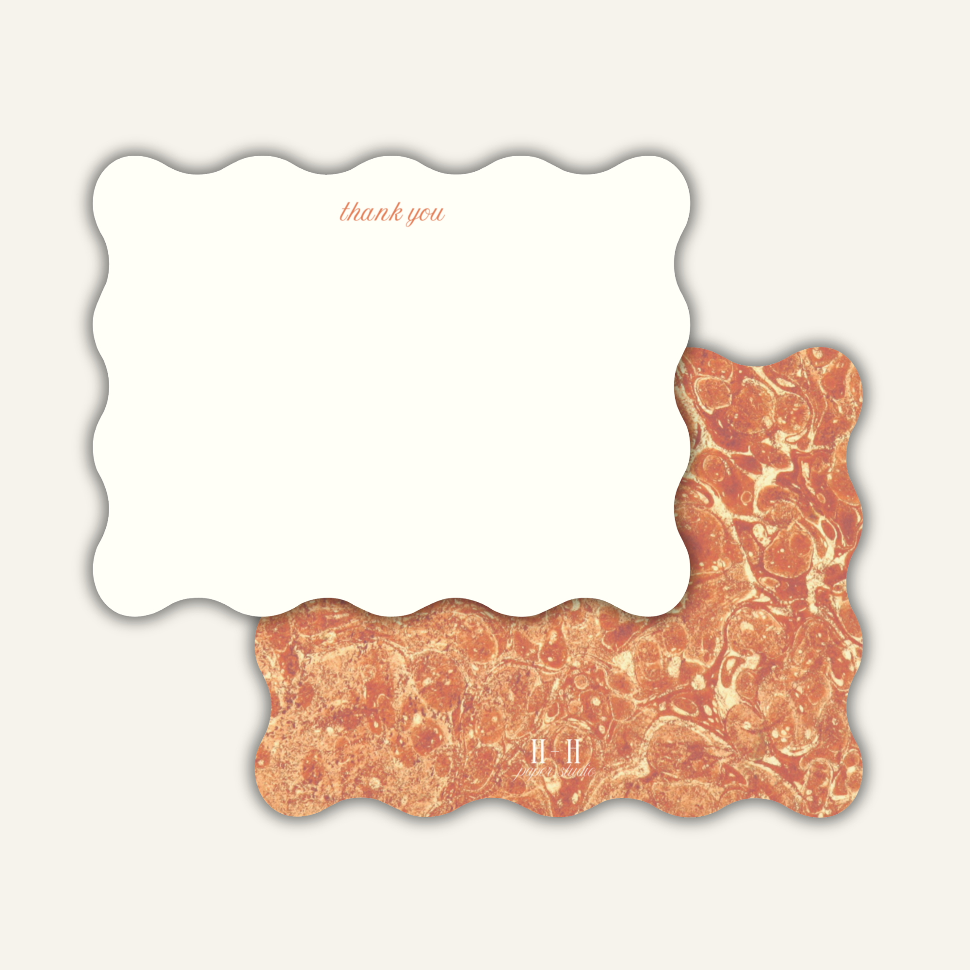 Florentine Marble Wavy Notecards