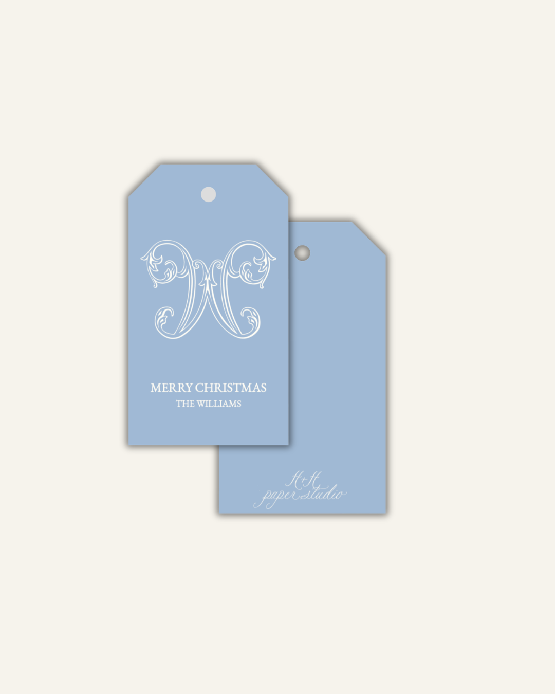 Classic Monogram Gift Tags