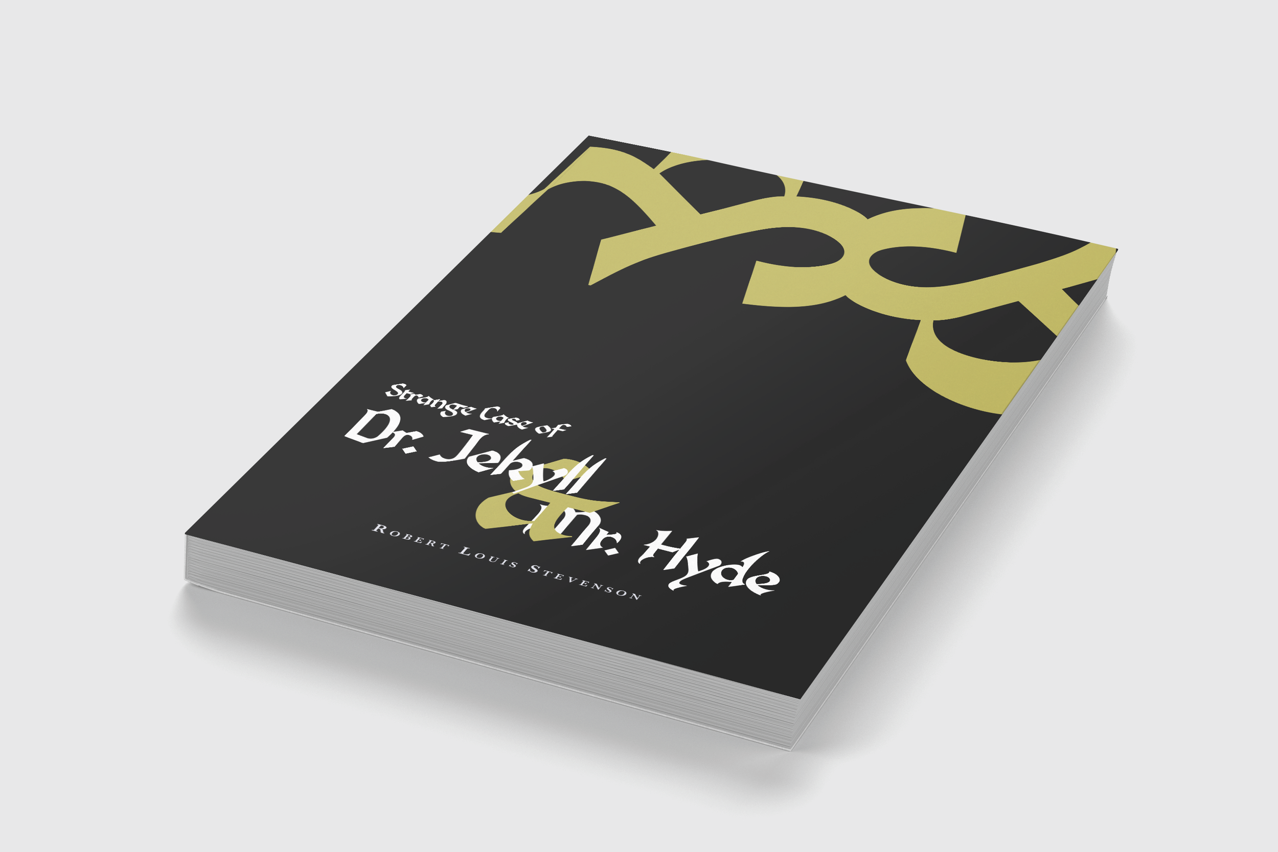 Cover of the redesign of Strange Case of Dr. Jekyll and Mr. Hyde novel.